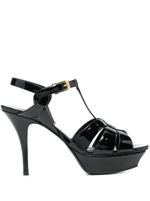 tribute patent leather platform sandals SAINT LAURENT | 315490AAAOW1000